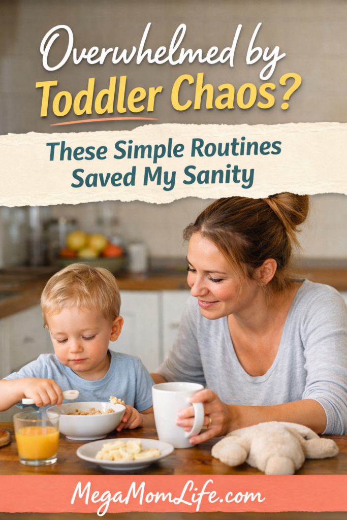 Simple toddler routine tips for moms