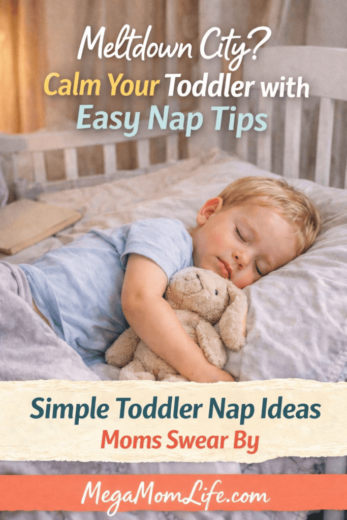 Child sleeping peacefully with teddy bear, relaxing nap ideas for toddlers.