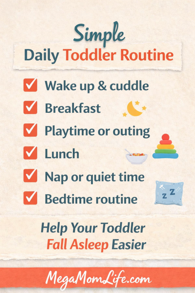 Simple bedtime routine for toddlers