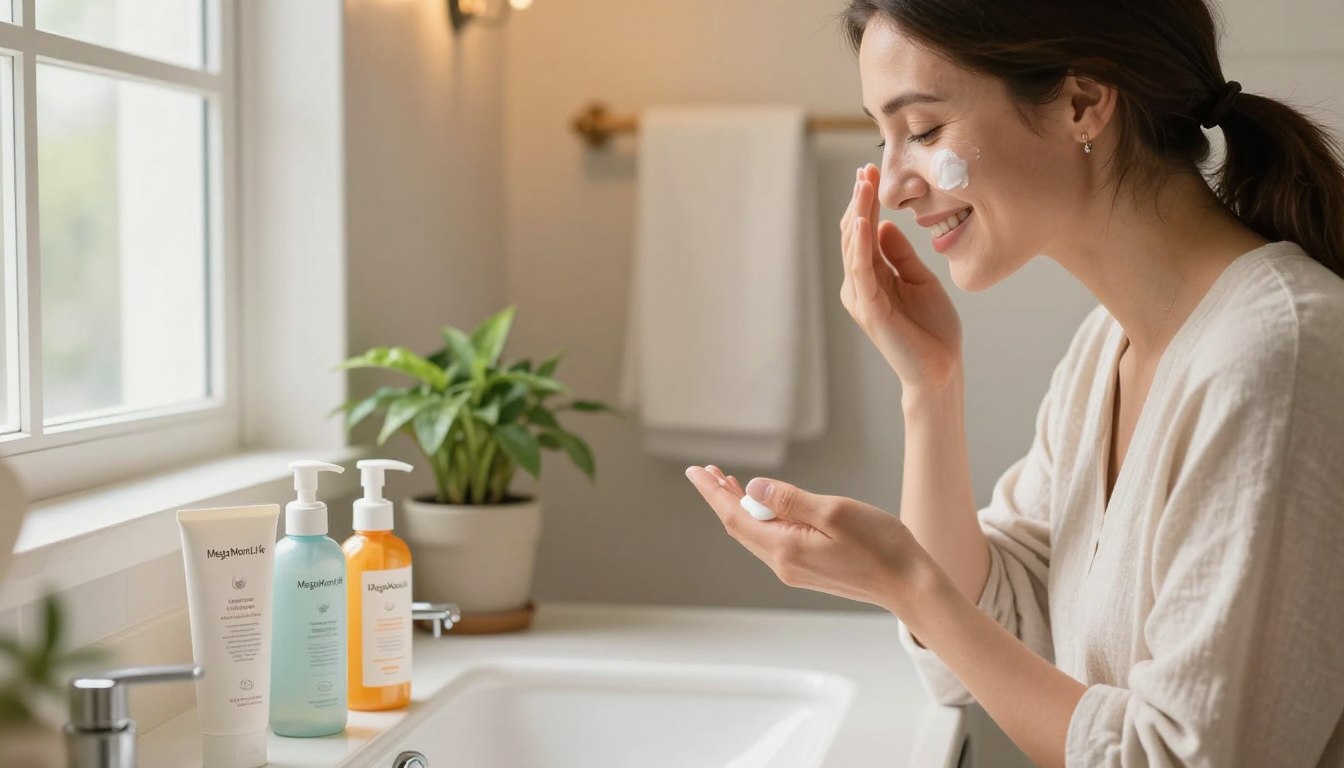 efficient skincare for busy moms