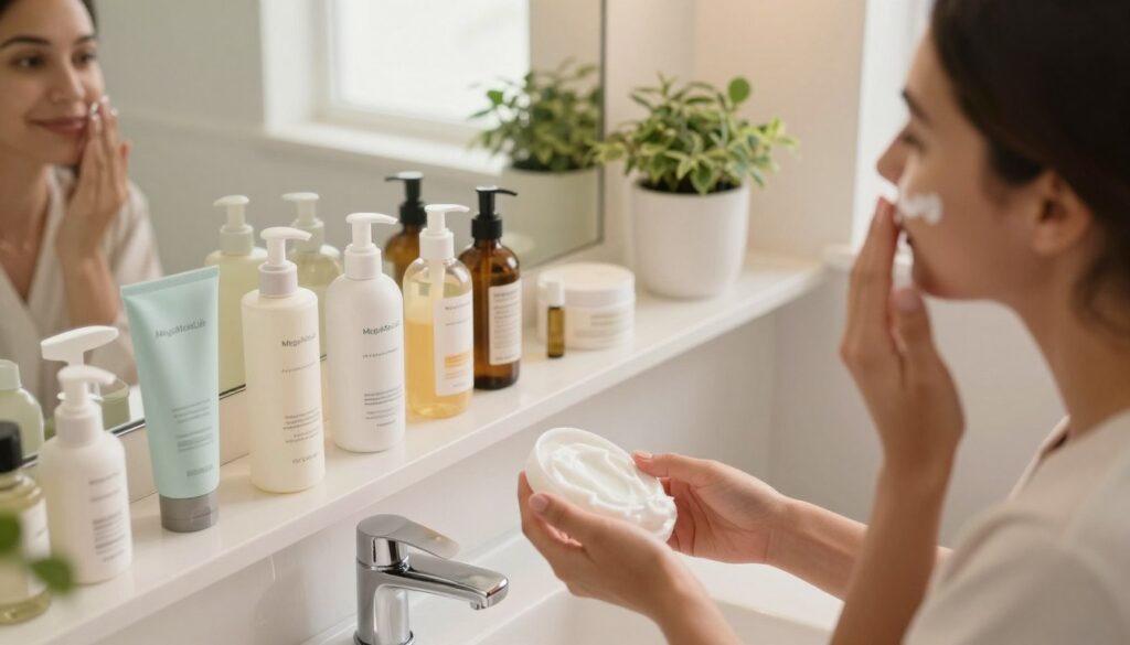 fast skincare routine for moms