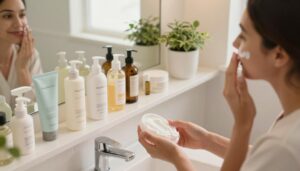 fast skincare routine for moms