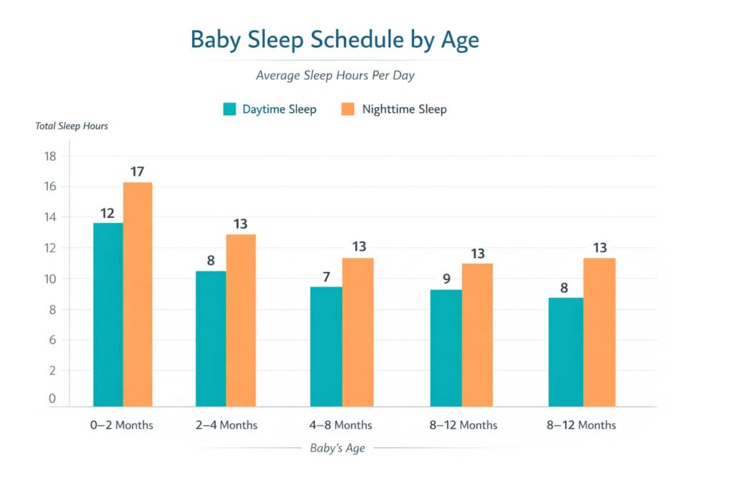 Baby Sleep Schedules by age