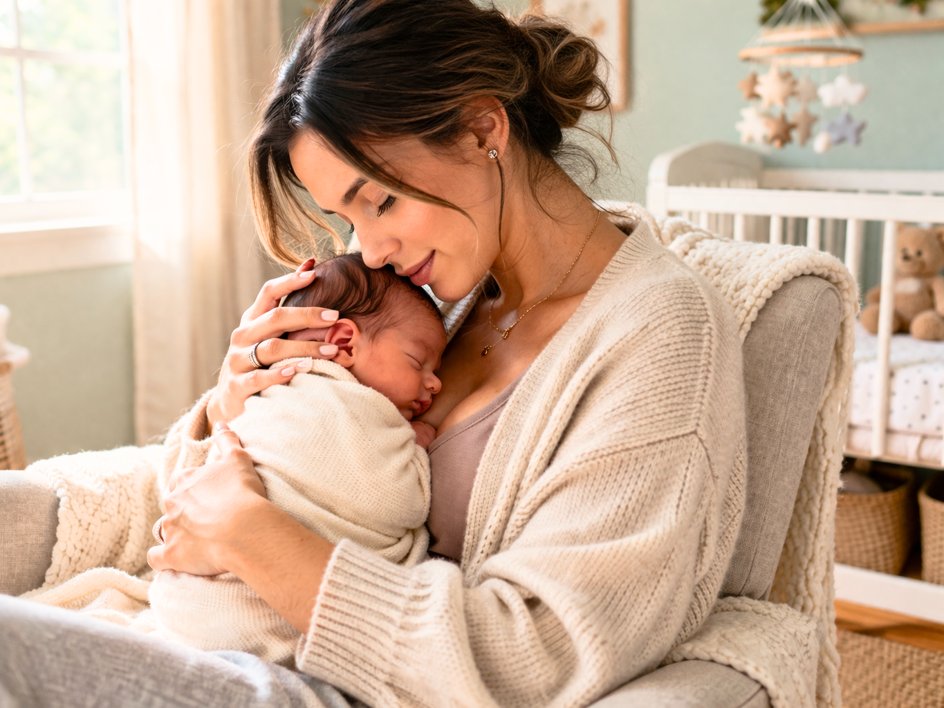 baby fever feelings for moms holding newborn