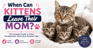 When can kittens leave their mom