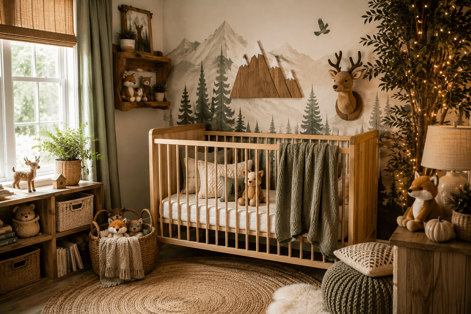 woodland baby nursery decor